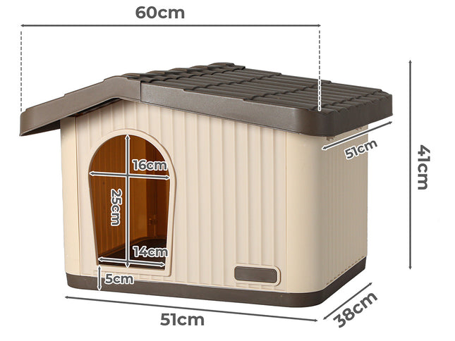 Pawz Plastic Dog Cage Kennel for Small Dogs with Vent-2018816706402717698