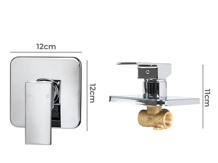 Dutxa Brass Shower Mixer Tap Cold Hot Charcoal-1910113130575433730