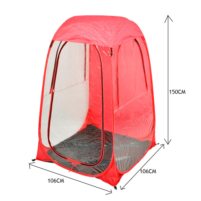2x Mountview Pop Up Tent Camping Weather Red-1973193755691454466