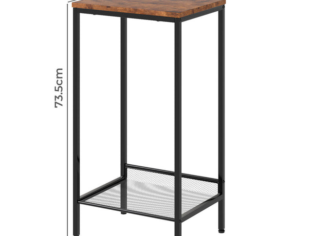 Levede Industrial Side Table 2-Tier Shelf End Table-2011971113986428930