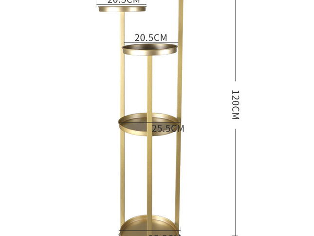 Levede Plant Stand Outdoor Indoor Flower Gold Large-1975420369678503938