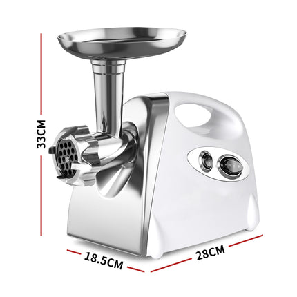 800W Electric Meat Grinder Mincer Sausage White-1973193959371051010