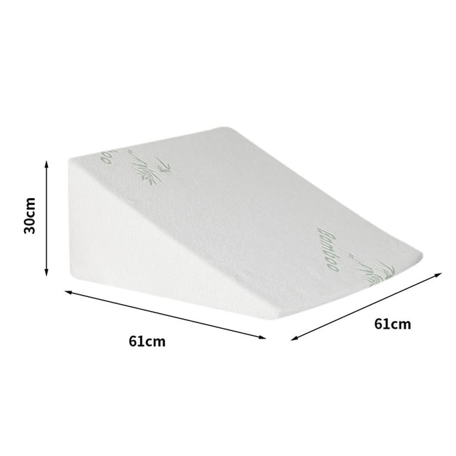 DreamZ Bedding Wedge Pillow Memory Foam White 30-1954802700248027138