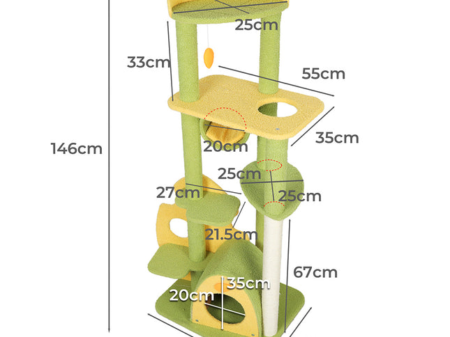 PaWz Cat Tree Kitten Furniture Condo-1975420396996005890