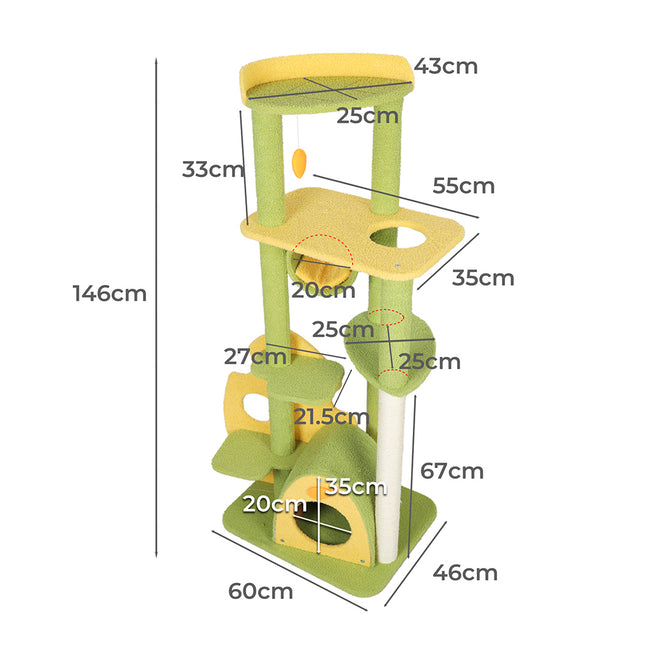 PaWz Cat Tree Kitten Furniture Condo-1975420396996005890