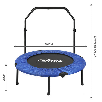 Centra 40" Foldable Mini Trampoline Rebounder Fitness-1973193527974301698