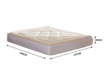DreamZ Mattress Topper 100% Wool Underlay Double-1864184427454795778
