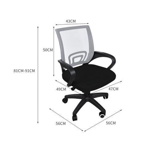 2x Levede Office Chair Gaming Computer Grey-1910113032080592898