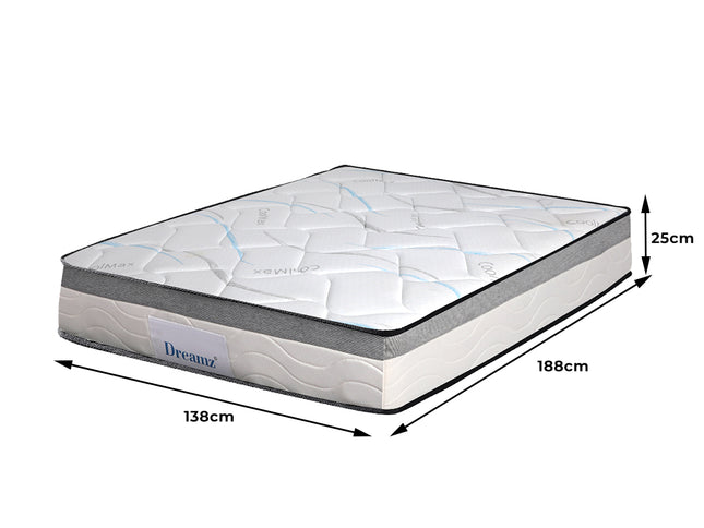 Dreamz Spring Mattress Bed Pocket Tight Double-1975420425559216130