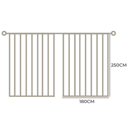Marlow 2XBlockout Curtains Chenille 180x250 Coffee CD1016-180x250-DG-1973194067525373954