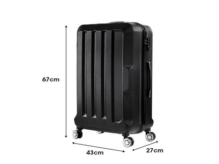 Slimbridge 24" Travel Luggage Lightweight Black 24 inch-1864184356415868930