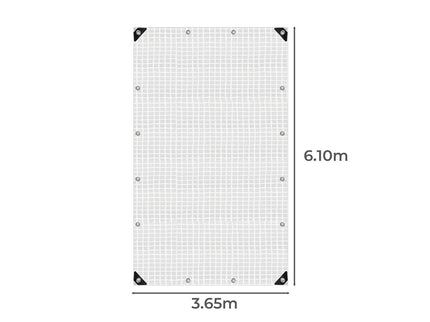 Manan Tarp Tarpaulin 200GSM Camping 3.65mx6.1m-1864184736495308802