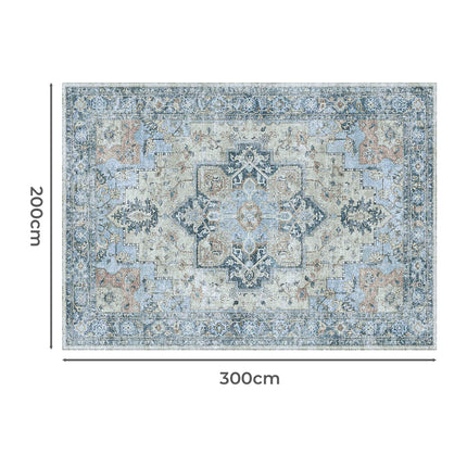 Marlow Floor Rug Vintage Polyester Washable Area Rugs-2029387291117621250