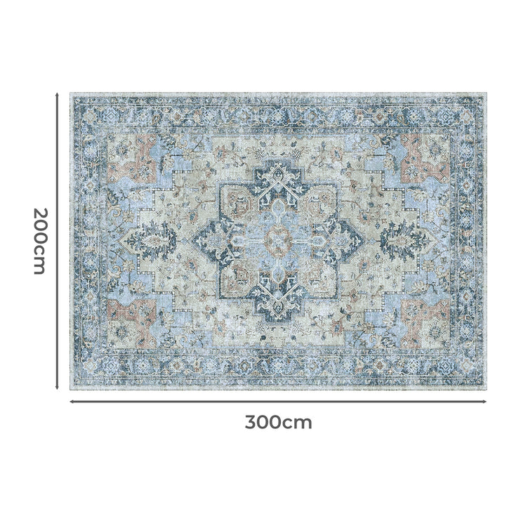 Marlow Floor Rug Vintage Polyester Washable Area Rugs-2029387291117621250