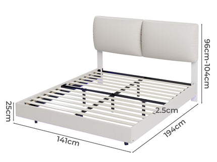 Levede Double Floating Bed Frame-1910112229768957954