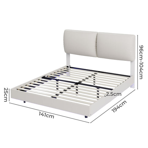 Levede Double Floating Bed Frame-1910112229768957954