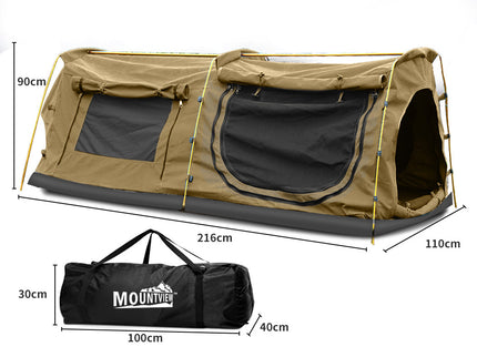 Mountview King Single Swag Camping Swags Khaki-1864184689212919810