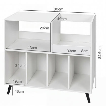Levede Record Player Stand Vinyl Storage Cabinet Turntable Table 300+ Albums-2061251862174240770