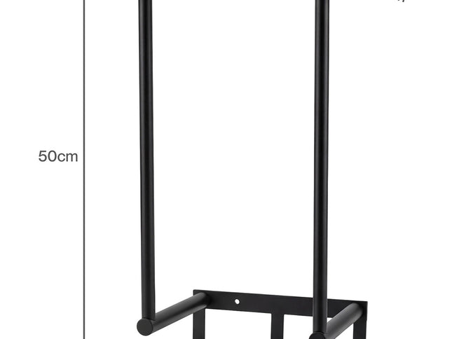 Levede Wall Mounted Towel Rack Towel Holder 3 Hooks Bathroom Towel Storage-2050059022073204738