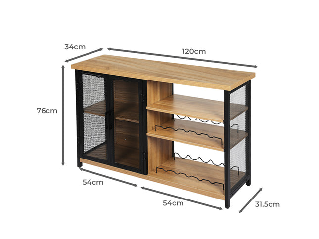 Levede Bar Cabinet Buffet Sideboard-1942353402478596098