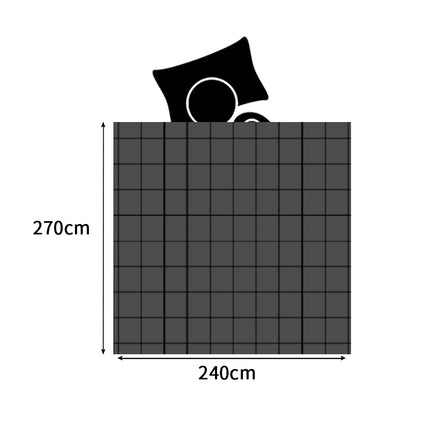 DreamZ Quilt Doona Comforter Blanket Grey Super King-1973193700104343554