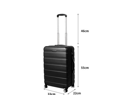 Slimbridge 20" Carry On Luggage Case Black 20 inch-1864184364032724994