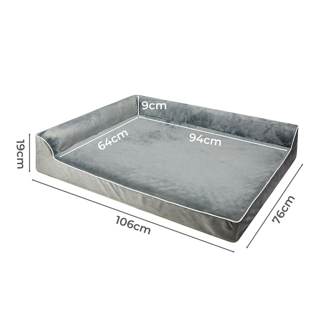 Pawz Orthopedic Dog Bed XL Grey-1975420326623973378