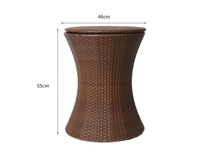 Levede Cooler Ice Bucket Table Bar Outdoor Brown-1973193989670703106