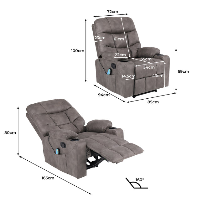 Levede Electric Massage Chair 8-point-1975420439983427586