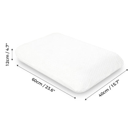 Dreamz Memory Foam Orthopaedic Pillow Neck Pain Side Stomach Back Sleeper 2 Pack-2029334095435272194