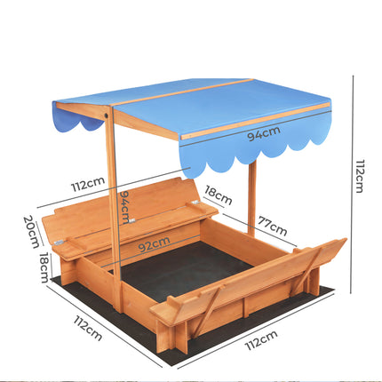 Bopeep Kids Wooden Sandbox-1950770001036316674