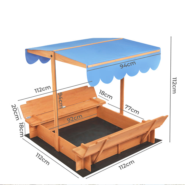 Bopeep Kids Wooden Sandbox-1950770001036316674