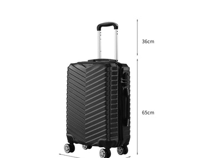 Slimbridge 24" Luggage Suitcase Travel Black 24 inch-1864184358164893698