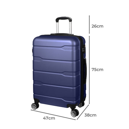 Slimbridge 28" Inch Expandable Luggage Navy 28 inch-1973193943508193282