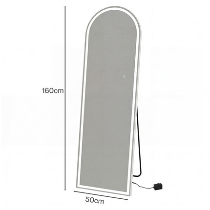Levede 165cm Full Length Mirror Arched Dressing Mirrors Free Stand Wall Mounted-2050059008672403458