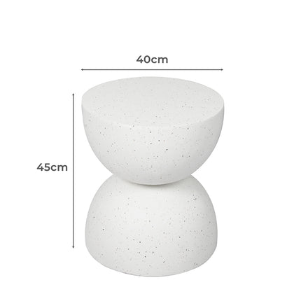 Levede Side Table Terrazzo Coffee Tables Beige-1942353404537999362