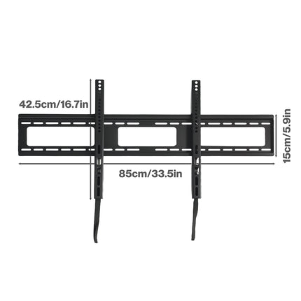 Levede TV Wall Bracket Slim 32-85 In Flat LED LCD OLED Plasma VESA 800x400-2065254307900559362