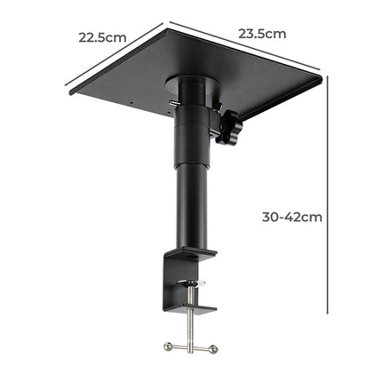 Levede 2x Desk Clamp Speaker Stands Set Adjustable Rotatable Monitor CD Player-2065254308118663170