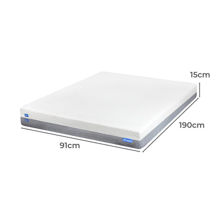 Dreamz Single Mattress Gel Memory Foam-1973193973841399810