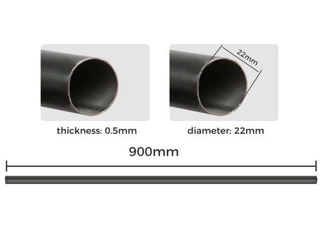 Marlow Steel Curtain Rod Quiet Rail Black-1973194068058050562