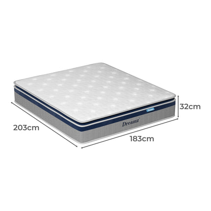 DreamZ Spring Mattress Pillow Top All Sizes  32CM-1973193428275695618