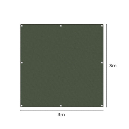 Polyester Canvas Tarp Tarpaulin Sun 3x3 Meter-2018816744935788546