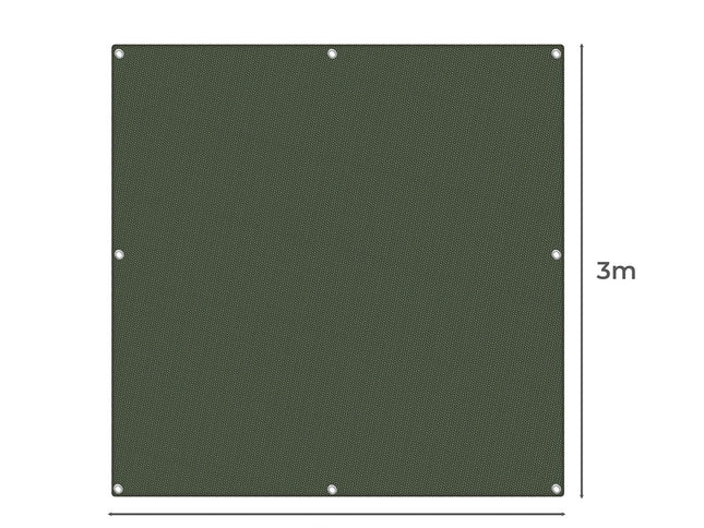 Polyester Canvas Tarp Tarpaulin Sun 3x3 Meter-2018816744935788546