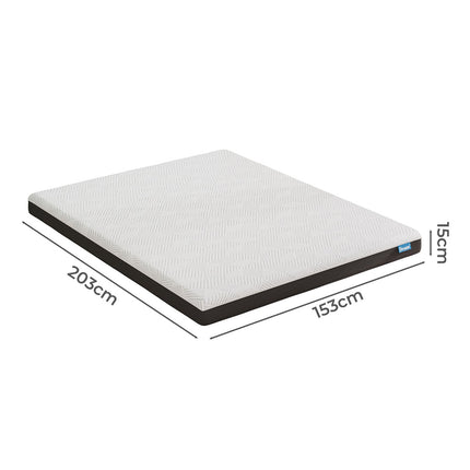 Dreamz Queen Mattress Gel Memory Foam Cooling Breathable 15cm Medium Firm-1975420383901388802