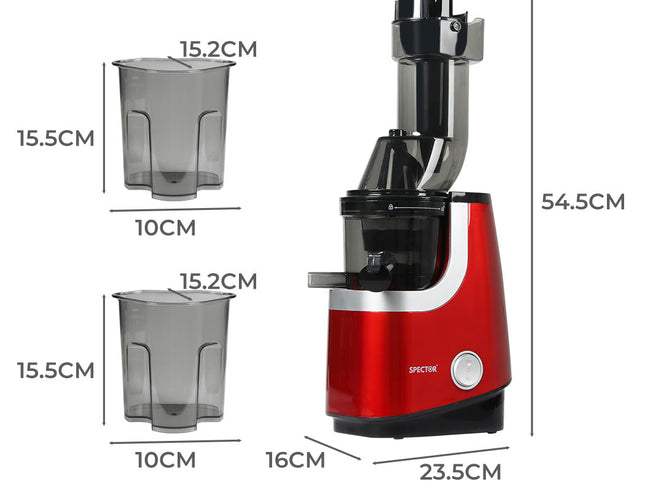 Spector Cold Press Slow Juicer Whole Red-1973193896368410626