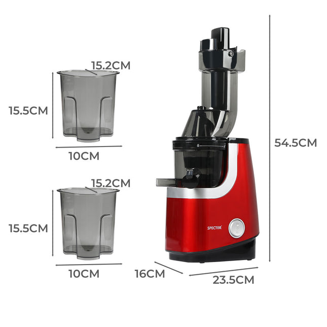 Spector Cold Press Slow Juicer Whole Red-1973193896368410626