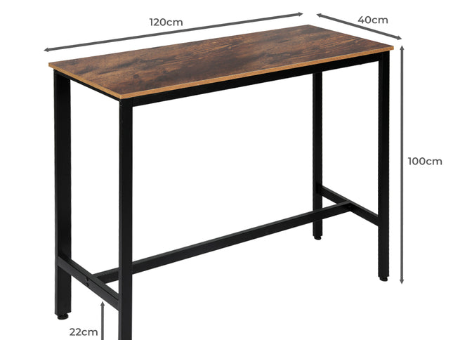Levede High Bar Table Retro Industrial-1973194048604868610