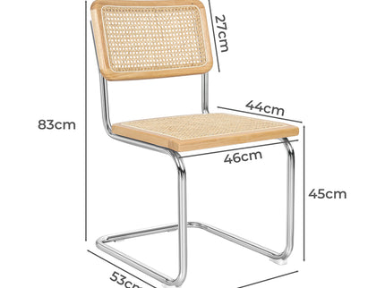 Levede 2x Rattan Chair Dining Chairs-1910113300683821058