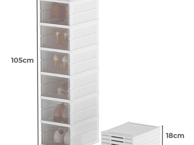 Levede 6 Pcs Shoe Box Home Shoe Shelf Storage Organizer-2006733421182849026