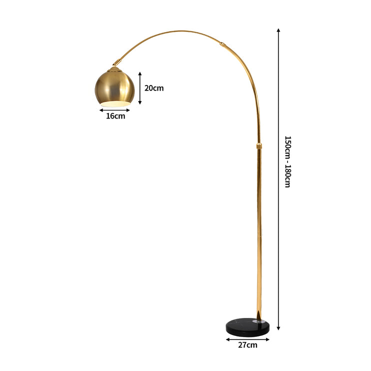 EMITTO Modern LED Floor Lamp Stand Reading Gold-1973193948742684674